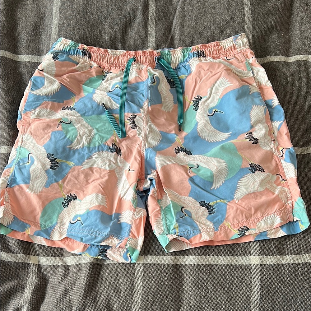 SaxxMen's Blue and Pink Swim Shorts